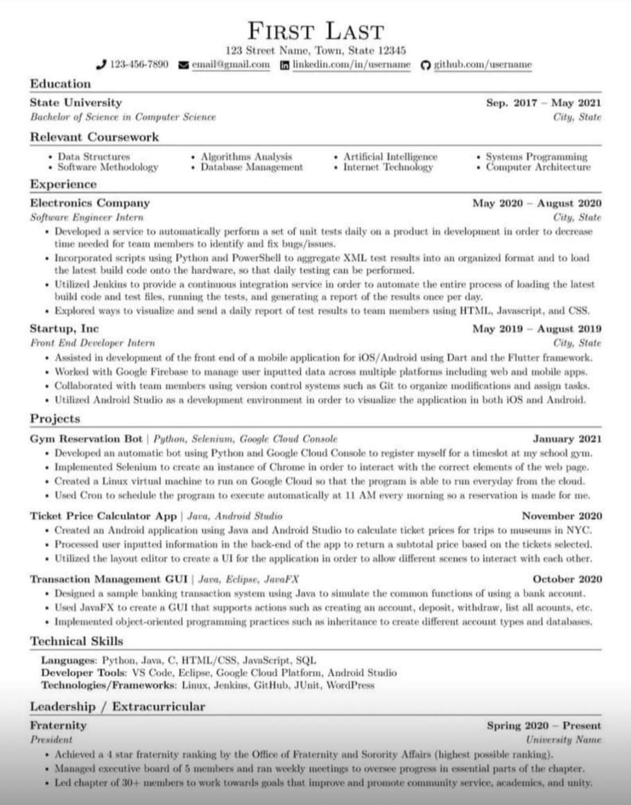 Resume Illustration