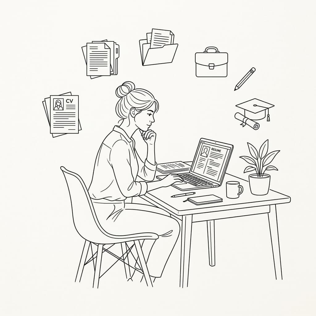 Professional working on a laptop