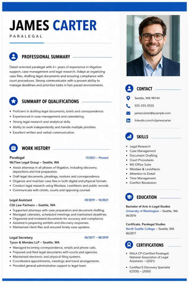 MakeResume ATS Template Preview